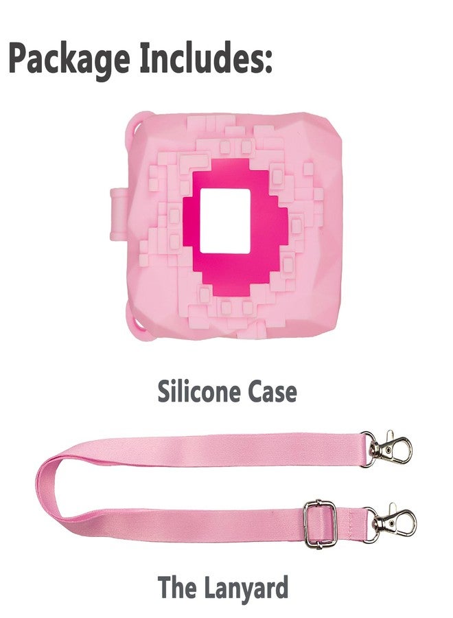 JCHPINE Silicone Cover Case for Bitzee Magicals Interactive Digital Pet and Case, Protective Skin Sleeve for Bitzee Magicals Virtual Electronic Pets Accessories (Pink) - Image 3